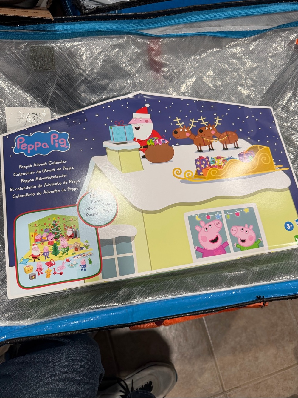 Peppa Pig Holiday Advent Calendar Playset - Purple, Pink, Yellow